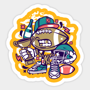 American Football Champion Sticker